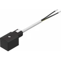 Festo Plug And Cable For MFHE Series Solenoid Valve 2.5 m Length KMF-1-24DC-2.5-LED