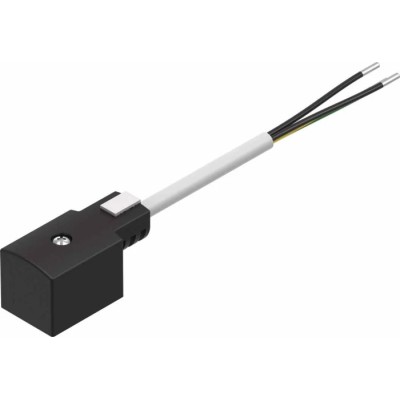 Festo Plug And Cable For MFHE Series Solenoid Valve 2.5 m Length KMF-1-24DC-2.5-LED