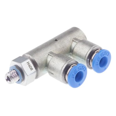 Festo Non-Return Check Valve Pneumatic Inline Valve Male/Female Port 10 bar 60°C HGL-M5-QS-4