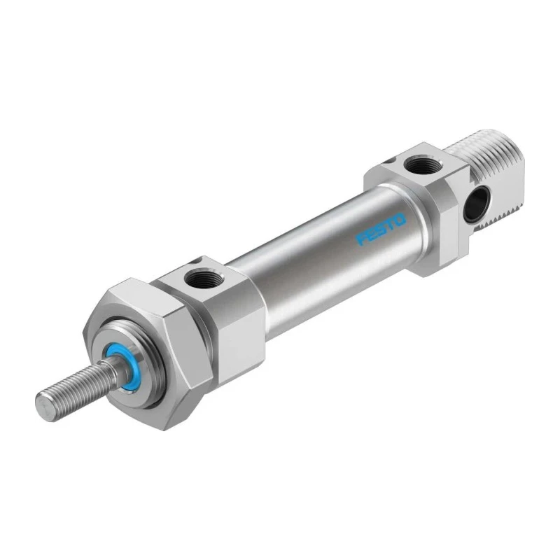 Festo 25 mm Pneumatic Cylinder, Adjustable Pneumatic Cushioning, 157mm Length, 25mm Stroke, DSNU-20-25-PPV-A