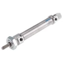 Festo Pneumatic Cylinder DSNU Series 80 mm Stroke, 212 mm Length, Pneumatic Cushioning, Metric Thread DSNU-20-80-PPV-A