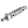 Festo Pneumatic Cylinder , 25 mm Bore, 10 mm Stroke, Self-Adjusting Pneumatic Cushioning, ISO 6432 Standard DSNU-25-10-PPS-A