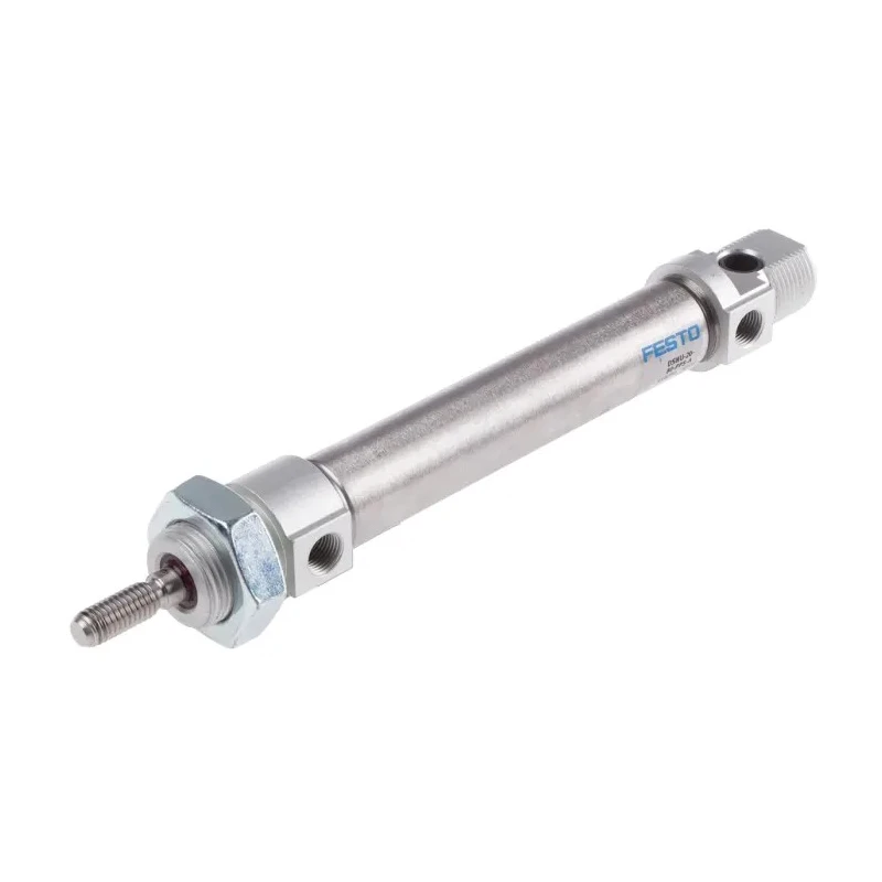 Festo Pneumatic Cylinder Double Acting 20 mm Bore 80 mm Stroke ISO 6432 Standard Self-Adjusting DSNU-20-80-PPS-A