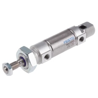Festo Pneumatic Cylinder, 10 mm Stroke Length, 151.5 mm Length, Double Acting, Elastic Cushioning, DSNU-25-10-P-A