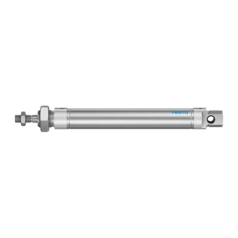 Festo Pneumatic Cylinder 25 mm Bore, 125 mm Stroke, Elastomer Cushioning, Stainless Steel Piston Rod, DSNU-25-125-P-A