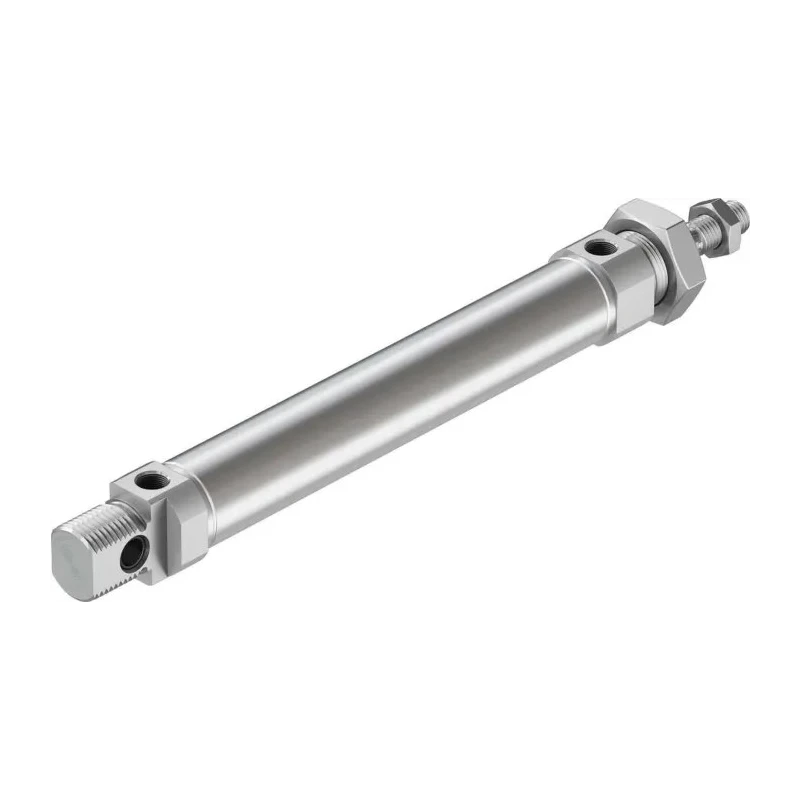 Festo Pneumatic Cylinder 25 mm Bore, 125 mm Stroke, Elastomer Cushioning, Stainless Steel Piston Rod, DSNU-25-125-P-A