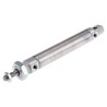 Festo Pneumatic Cylinder 25 mm Bore, 100 mm Stroke, Air Cushion, Rear, Flange, Direct, Swivel, Front & DSNU-25-100-PPS-A