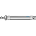 Festo Pneumatic Cylinder 25 mm Bore, 100 mm Stroke, Air Cushion, Rear, Flange, Direct, Swivel, Front & DSNU-25-100-PPS-A