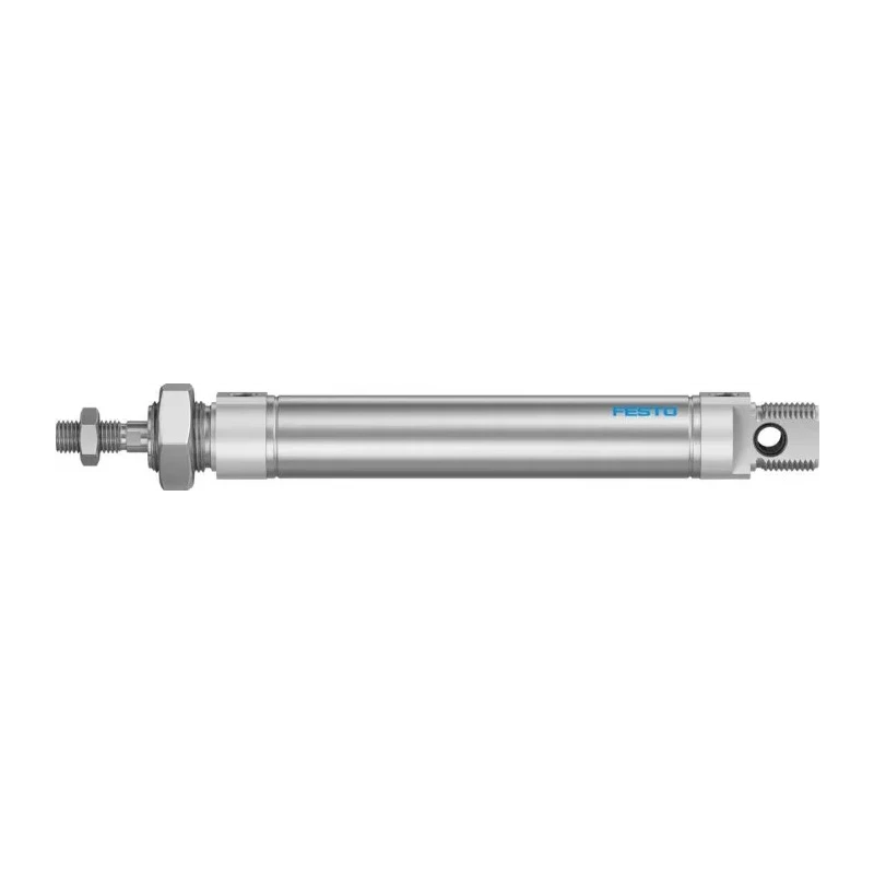 Festo Pneumatic Cylinder 25 mm Bore, 100 mm Stroke, Air Cushion, Rear, Flange, Direct, Swivel, Front & DSNU-25-100-PPS-A
