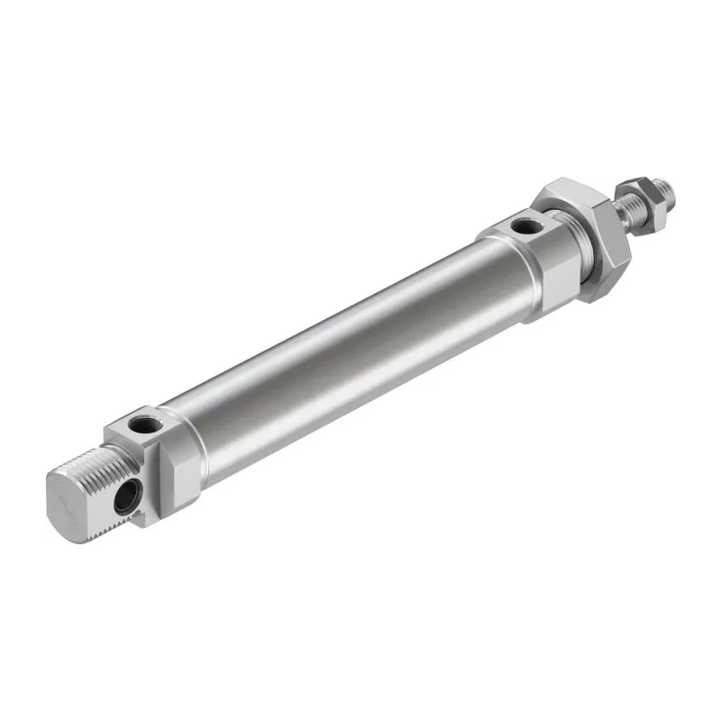 Festo Pneumatic Cylinder 25 mm Bore, 100 mm Stroke, Air Cushion, Rear, Flange, Direct, Swivel, Front & DSNU-25-100-PPS-A