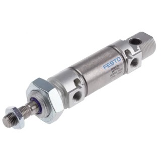 Festo 25 mm Bore 10 mm Stroke Pneumatic Cylinder Double Acting Air Cushion ISO 6432 DSNU-25-10-PPV-A