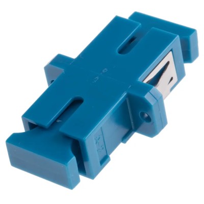 RS PRO SC to SC Multimode Simplex Fibre Optic Adapter Blue, 0.15dB Insertion Loss 121-3946