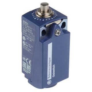 Telemecanique Sensors XCKP Series Plunger Limit Switch, 1 NO/1 NC, IP67 IP66, Plastic Housing, 240V AC, 3A XCKP2110P16
