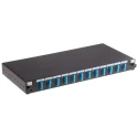 RS PRO 24 Port SC Duplex Fibre Optic Patch Panel With 12 Ports Populated, 1U Rack Height, Steel, Single Mode 121-3966