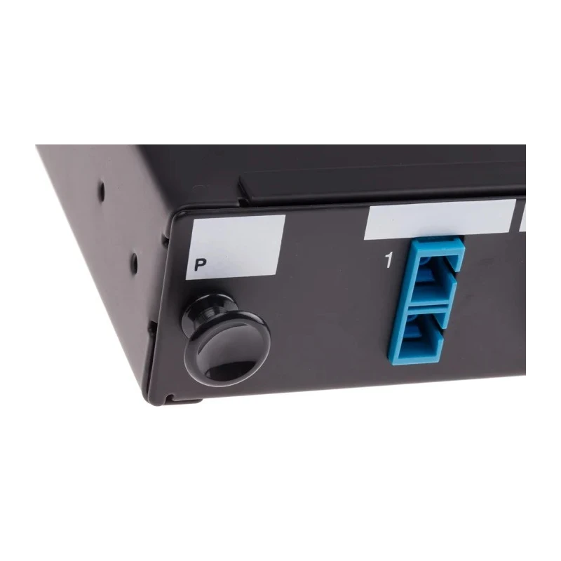 RS PRO 24 Port SC Duplex Fibre Optic Patch Panel With 12 Ports Populated, 1U Rack Height, Steel, Single Mode 121-3966