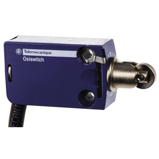 Telemecanique Sensors XCMD Series Roller Plunger Limit Switch, 1 NO/1 NC, IP68/IP66/IP67, Zamak Housing, 240V AC XCMD2102L1