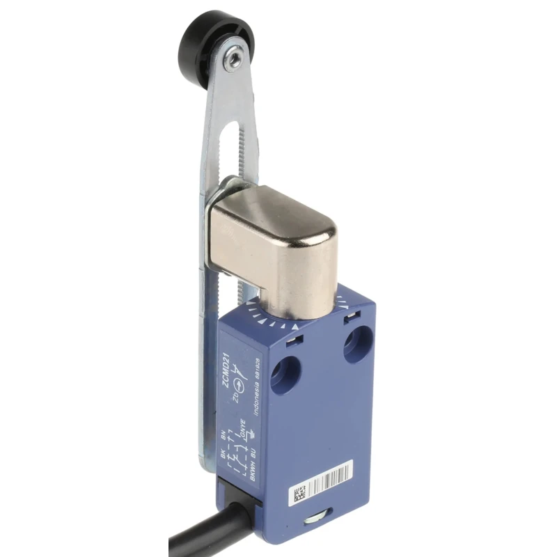 Telemecanique Sensors OsiSense XC Series Roller Lever Limit Switch, 1 NO/1 NC, IP66, IP67, IP68, Zinc Alloy XCMD2145L1