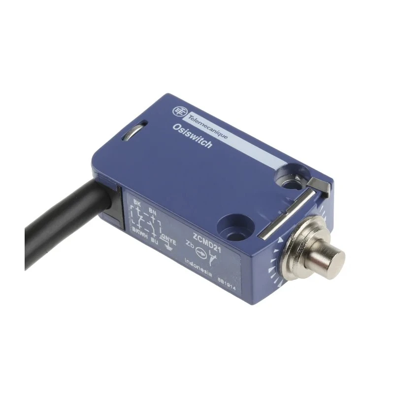Telemecanique Sensors OsiSense XC Series Plunger Limit Switch, 1 NO/1 NC, IP68/IP67/IP66, Zinc Alloy Housing XCMD2110L1