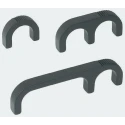 Southco Black Anodized Aluminium Handle 27 mm Height, 6.4 mm Width, 86 mm Length B4-50-303-15