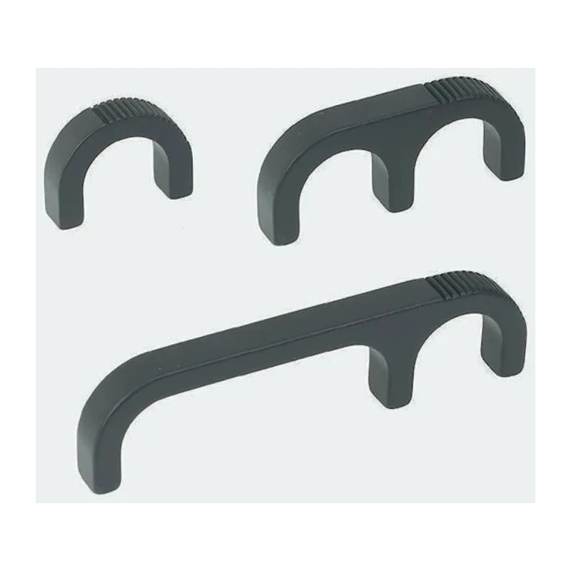 Southco Black Anodized Aluminium Handle 27 mm Height, 6.4 mm Width, 86 mm Length B4-50-303-15