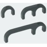 Southco Black Anodized Aluminium Handle 27 mm Height, 6.4 mm Width, 86 mm Length B4-50-303-15