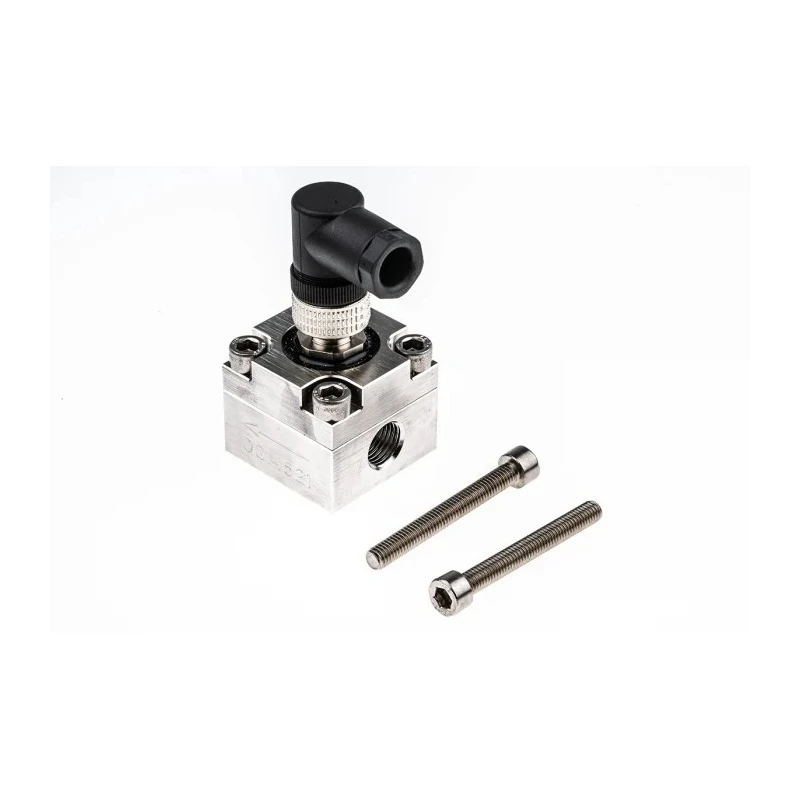 RS PRO Oval Gear Flow Meter 0.01L/min to 1L/min, 1/4 in BSP Thread, Stainless Steel, Viton O-ring, IP67 Water 447-4427