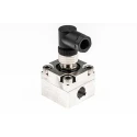 RS PRO Oval Gear Flow Meter 0.01L/min to 1L/min, 1/4 in BSP Thread, Stainless Steel, Viton O-ring, IP67 Water 447-4427