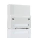 RS PRO 2 Port Multimode Fibre Optic Termination Box ABS Construction 86x86x25mm 121-3978