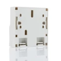 RS PRO 2 Port Multimode Fibre Optic Termination Box ABS Construction 86x86x25mm 121-3978