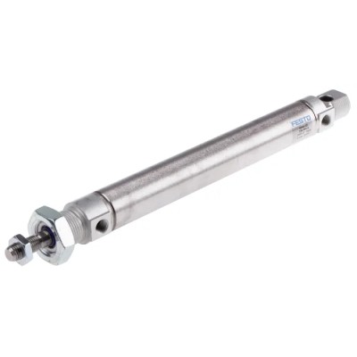 Festo Pneumatic Cylinder DSNU Series 25 mm Bore, 150 mm Stroke, Air Cushion, Direct Mount DSNU-25-150-PPS-A