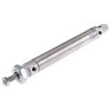 Festo Pneumatic Cylinder 25 mm Bore 125 mm Stroke Double Acting ISO 6432 with Self-Adjusting Pneumatic DSNU-25-125-PPS-A