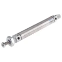 Festo Pneumatic Cylinder DSNU Series 125 mm Stroke, Air Cushion, Stainless Steel, Direct Mount DSNU-25-125-PPV-A
