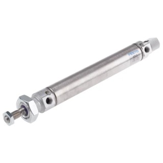 Festo Pneumatic Cylinder DSNU Series 125 mm Stroke, Air Cushion, Stainless Steel, Direct Mount DSNU-25-125-PPV-A