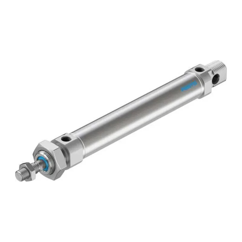 Festo Pneumatic Cylinder DSNU Series 125 mm Stroke, Air Cushion, Stainless Steel, Direct Mount DSNU-25-125-PPV-A