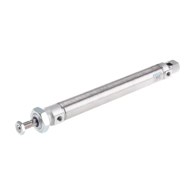 Festo 160 mm Pneumatic Cylinder Double Acting Roundline ISO 6432 with Self-Adjusting Air Cushion DSNU-25-160-PPS-A