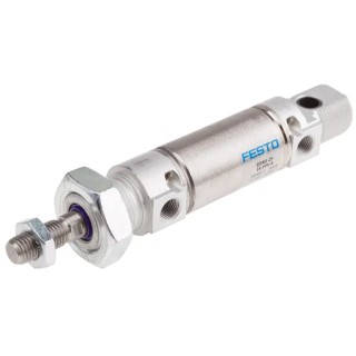 Festo Pneumatic Cylinder 15 mm Stroke Length Air Cushion Mounting, ISO 228-1, ATEX, CE, Germanischer Lloyd DSNU-25-15-PPV-A