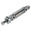 Festo 25 mm Pneumatic Cylinder Double Acting, Stroke 25 mm, Length 166.5 mm, Pneumatic Cushioning, DSNU-25-25-PPV-A