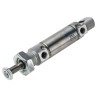Festo 25 mm Pneumatic Cylinder Double Acting, Stroke 25 mm, Length 166.5 mm, Pneumatic Cushioning, DSNU-25-25-PPV-A