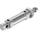 Festo 25 mm Pneumatic Cylinder Double Acting, Stroke 25 mm, Length 166.5 mm, Pneumatic Cushioning, DSNU-25-25-PPV-A