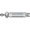 Festo 25 mm Pneumatic Cylinder Double Acting, Stroke 25 mm, Length 166.5 mm, Pneumatic Cushioning, DSNU-25-25-PPV-A
