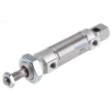Festo Pneumatic Cylinder 25 mm Piston Diameter 15 mm Stroke, Self-Adjusting Pneumatic Cushioning, ISO 6432 DSNU-25-15-PPS-A