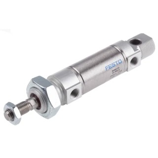Festo Pneumatic Cylinder 25 mm Piston Diameter 15 mm Stroke, Self-Adjusting Pneumatic Cushioning, ISO 6432 DSNU-25-15-PPS-A