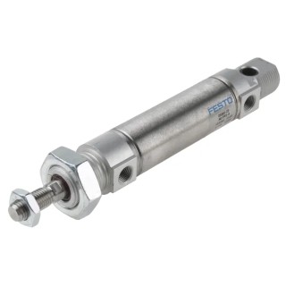 Festo Pneumatic Cylinder DSNU Series Double Acting 40 mm Stroke, 25 mm Bore, Air Cushion, Threaded Piston DSNU-25-40-PPS-A