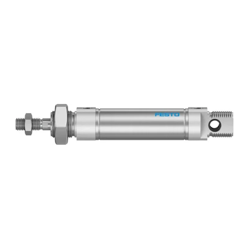 Festo Pneumatic Cylinder DSNU Series Double Acting 40 mm Stroke, 25 mm Bore, Air Cushion, Threaded Piston DSNU-25-40-PPS-A