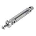 Festo Pneumatic Piston Rod Cylinder 50 mm Stroke Length, Direct Mount, Adjustable Pneumatic Cushioning DSNU-25-50-P-A