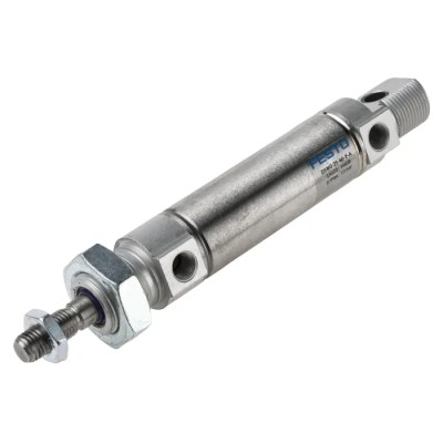 Festo Pneumatic Cylinder 40 mm Stroke Double Acting Elastomer Cushioning DSNU-25-40-P-A