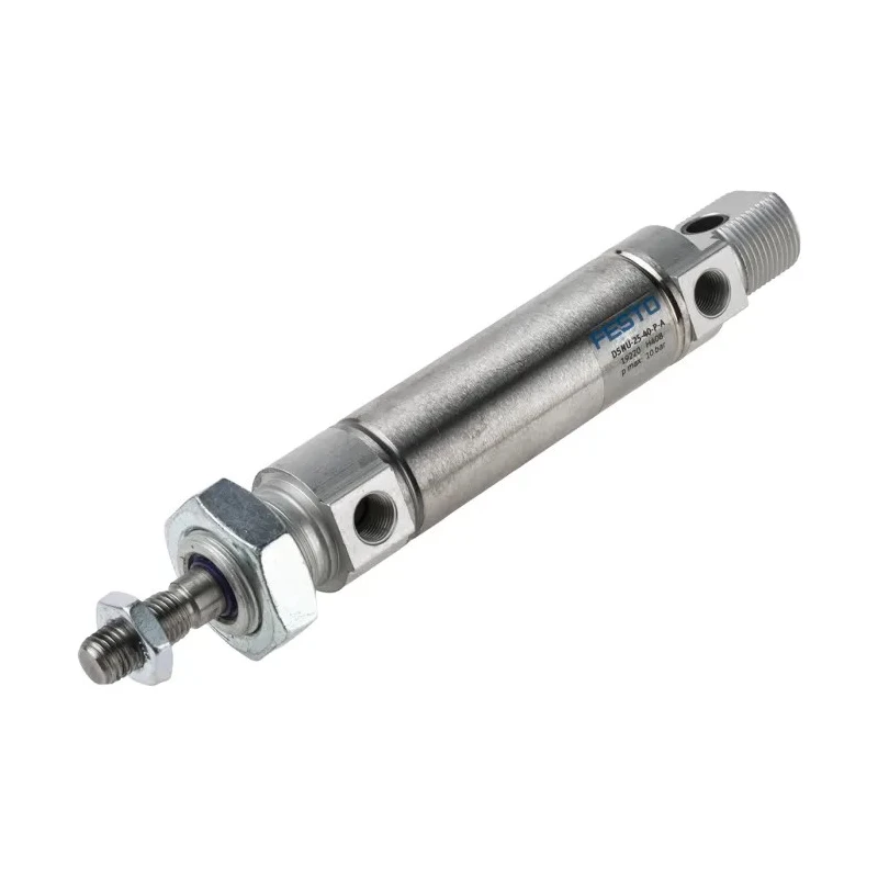 Festo Pneumatic Cylinder 40 mm Stroke Double Acting Elastomer Cushioning DSNU-25-40-P-A