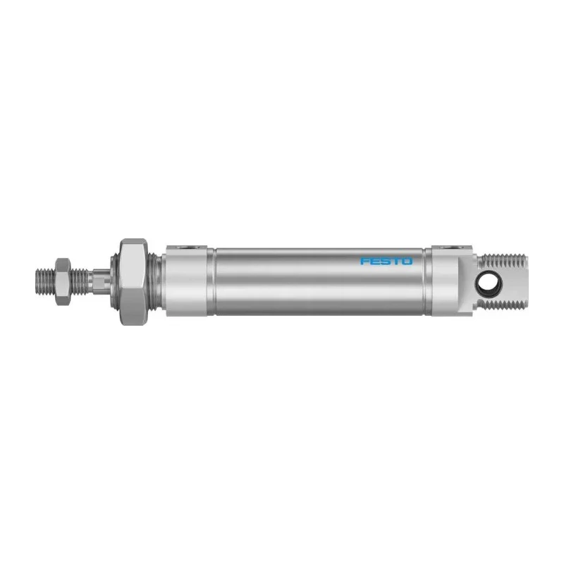 Festo Pneumatic Piston Rod Cylinder 50 mm Stroke Length, Direct Mount, Adjustable Pneumatic Cushioning DSNU-25-50-P-A