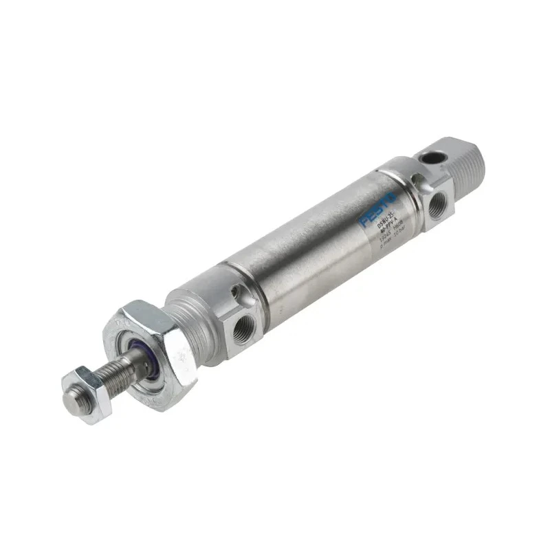 Festo Pneumatic Piston Rod Cylinder DSNU Series 40 mm Stroke Length, 181.5mm Length, Air Cushion Mounting DSNU-25-40-PPV-A