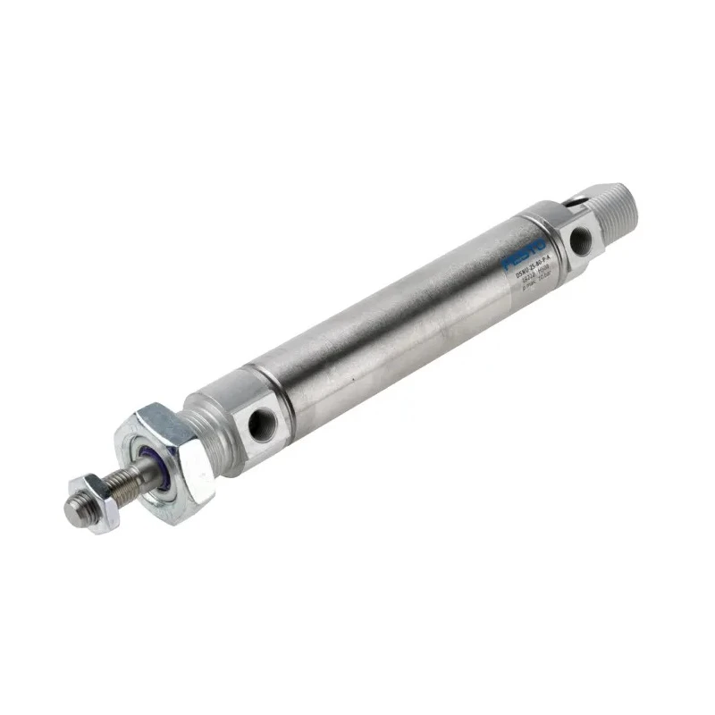 Festo Pneumatic Cylinder Double Acting Elastic Cushioning Swivel Front Flange Rear Foot Direct Mount 80mm DSNU-25-80-P-A